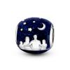 Fit Panoriginal Braceletscopper Valentine'S Day Couple Love Flower Charm Beads Diy Jewelry Souvenir Gift