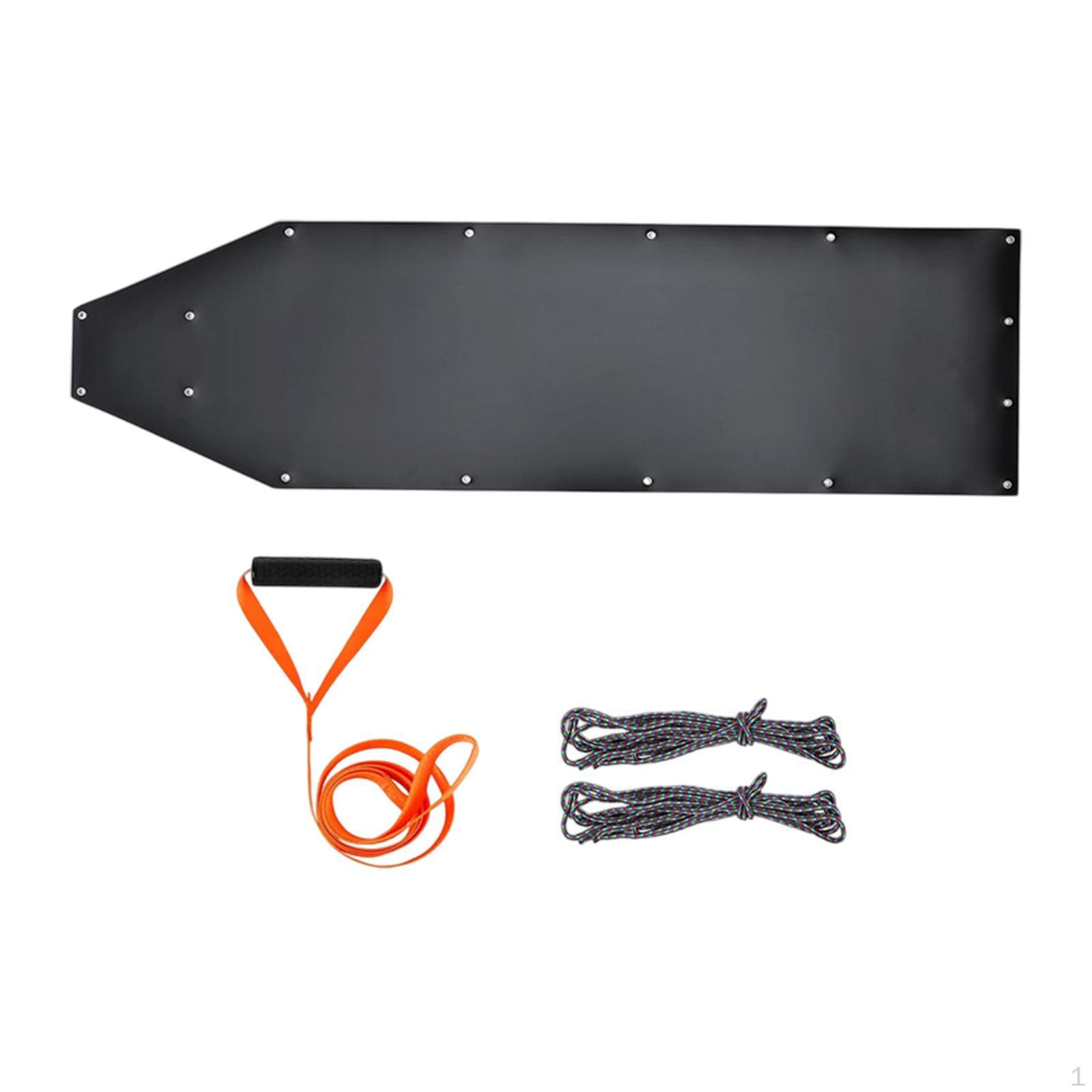 

Deer Drag Sled Portable Gear Game Slide for Transporting Camping Ice Fishing чорний