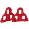 1 Pair Set Mountain Bike Pedal Cleats Anti Slip Bicycle Pedals Plate Clip for Cycling Red