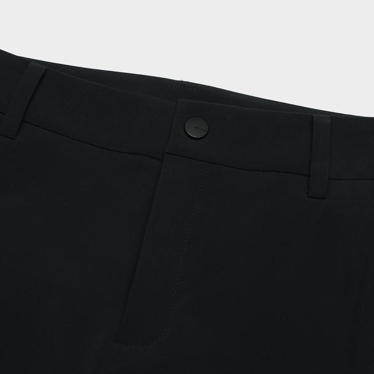 FILA Solid Color Flared Comfortable Casual Pants Women bottoms Deep-Black A11W425808ABK