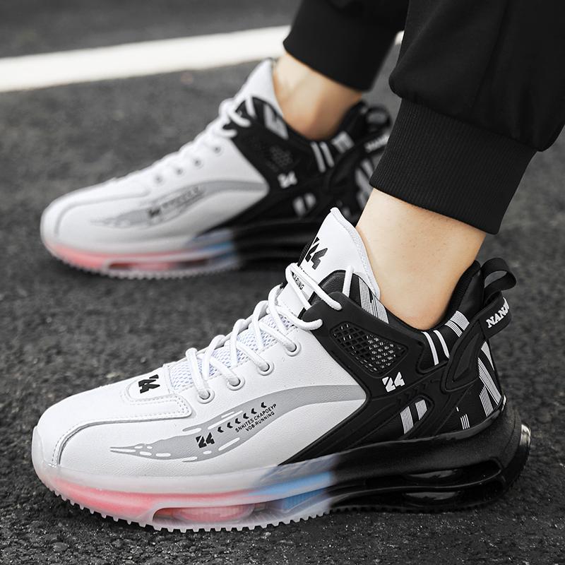 Neue Modische Outdoor Jogging Freizeit Sport Basketballschuhe Laufschuhe Damen Sport Atmungsaktiv Dämpfend Paarschuhe
