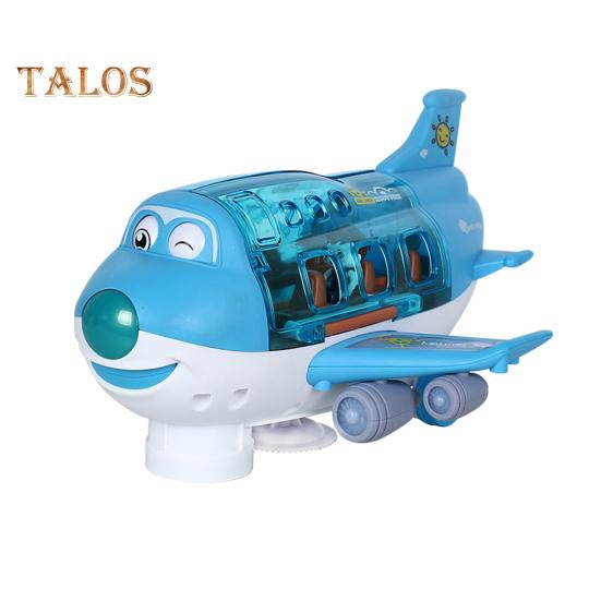 Elektryczny samolot zabawka z muzyką, światłem, obrót o 360 stopni, inteligentne unikanie przeszkód, dzieci, zabawka kaskaderska, prezent dla małych chłopców i dziewcząt