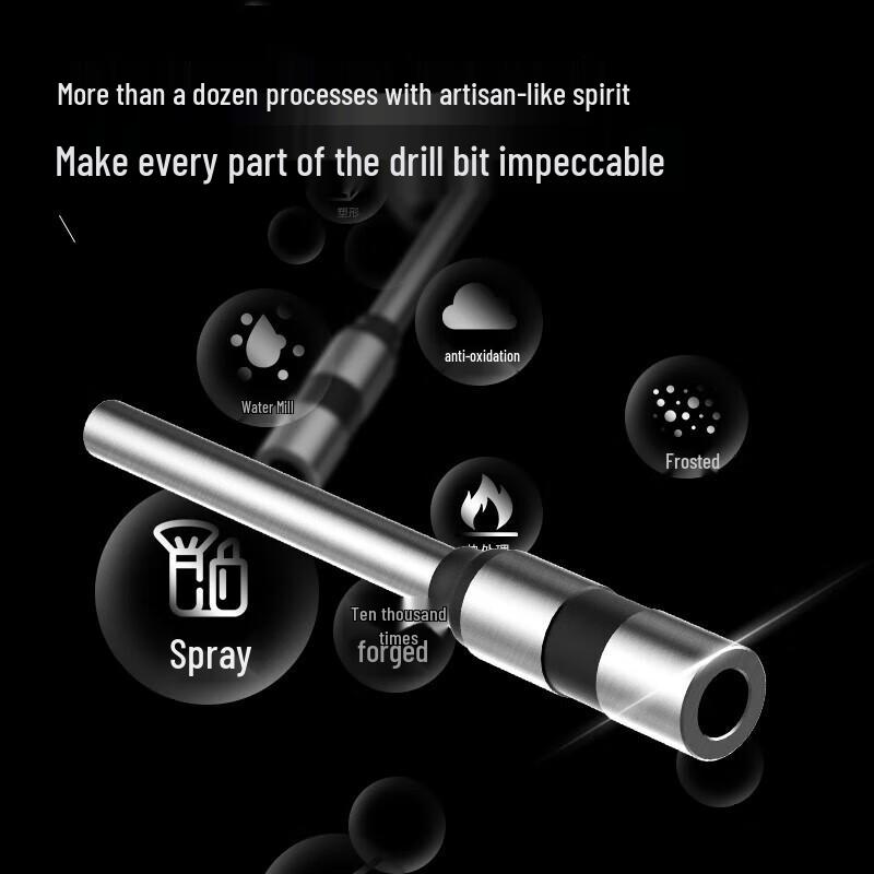 Deli 14740 Hollow Drill Bit for Financial Binding Machine CN plug (adapter included)