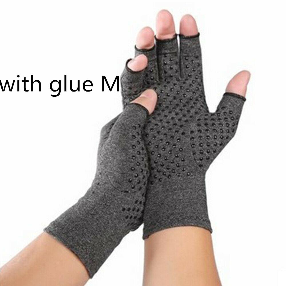 1Pair Winter Compression Arthritis Gloves Rehabilitation Fingerless Gloves Anti Arthritis Therapy Gloves Wrist Support Wristband