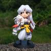 14cm Inuyasha Sesshomaru Kagome Zhuye Kawaii Anime Figure Gk Statue Model Toy Figures Ornaments Collect Office Decorations Gifts