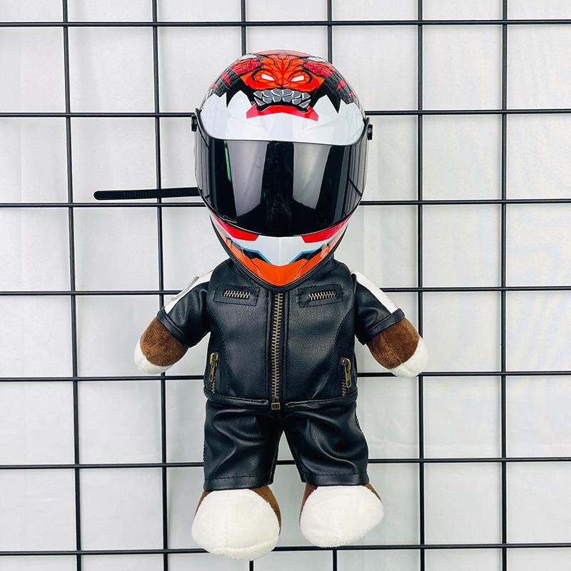 Racing Helmet Small Model Motorcycle Motorcycle Decoration Trunk Pendant Doll Home Decoration Collection Bear Helmet