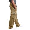 Men's Rope Loosening Waist Color Pocket Trousers Loose Sports Trousers