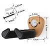Beech Wood Guitar Hanger Wall Mount with Gravity Lock for Acoustic & Electric Instruments