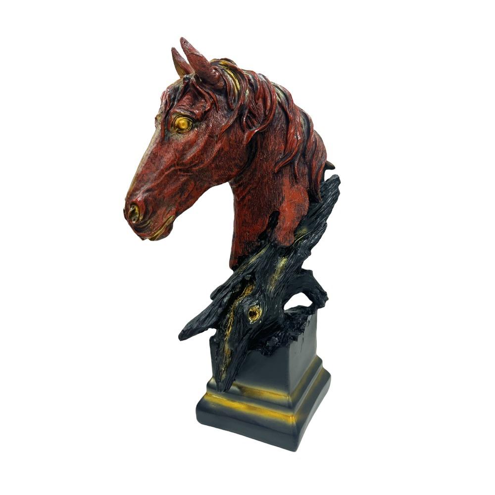 Luxury Simulation Animal Statue Retro Miniatures Figurine Sculpture Tiger Lion Head Ornament  Prop