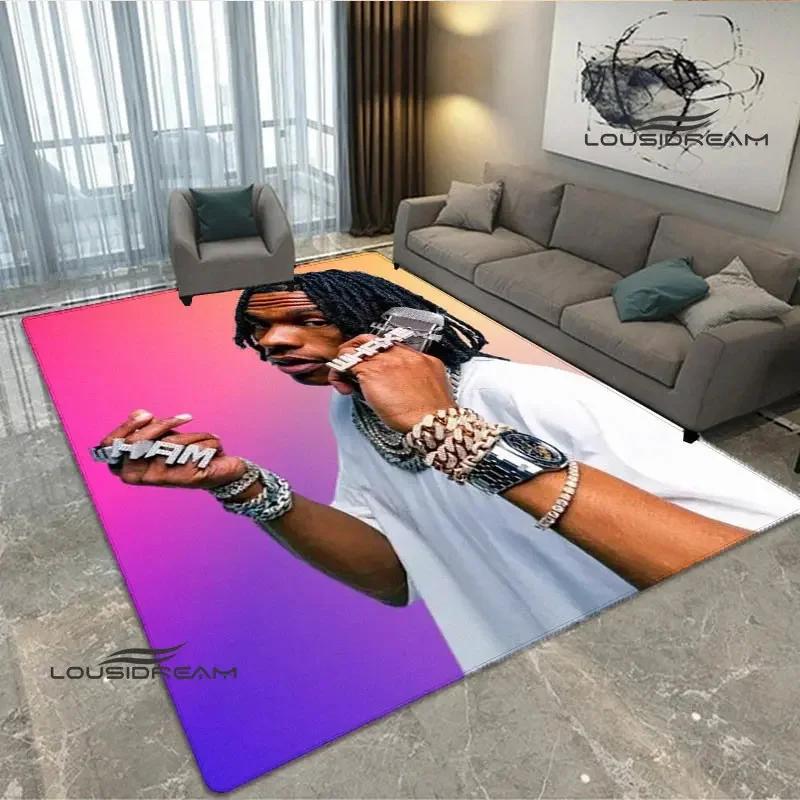 2026 Hip-hop singer Lil Baby carpet Non-slip carpet Yoga mat carpets for living room area rug Door pad anime rug birthday gift