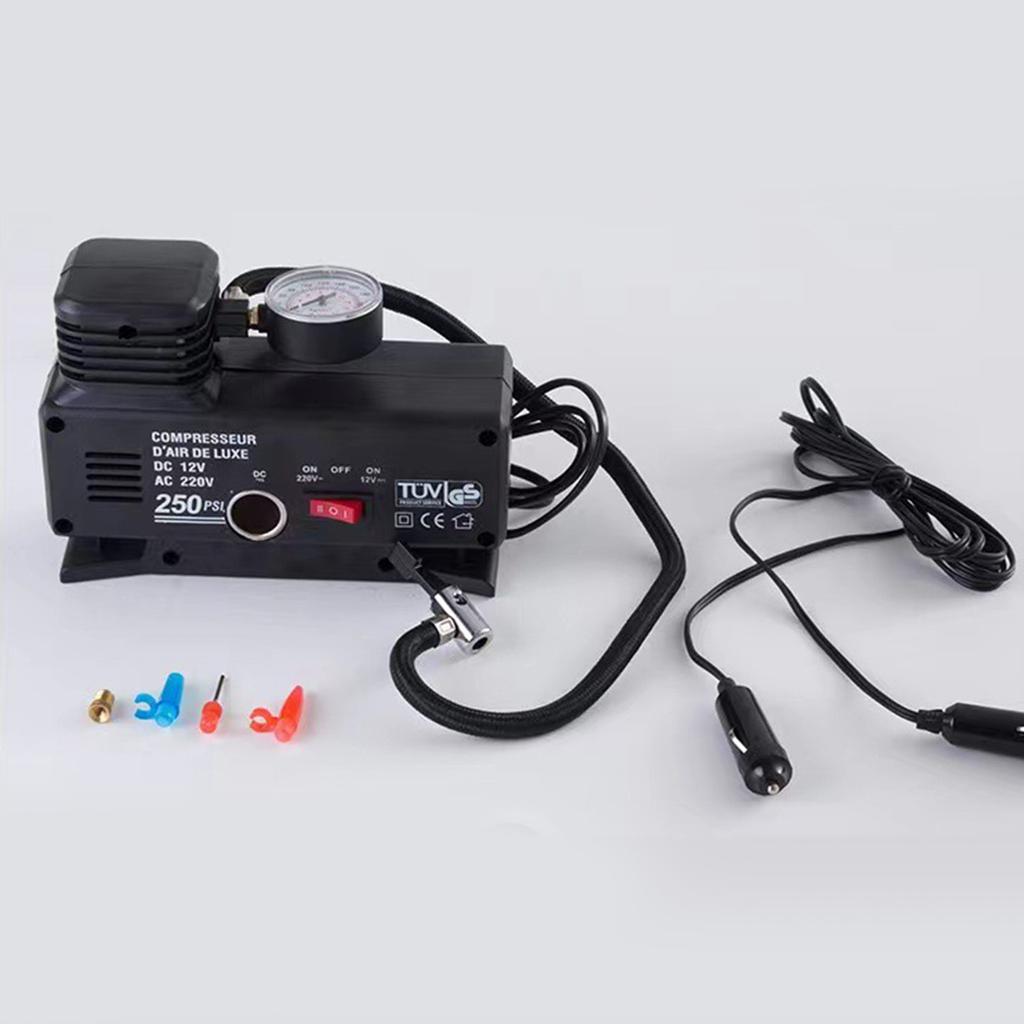 220V Car Mounted Inflation , Small Car Portable Tire, High-power Electric Household Inflation  12V