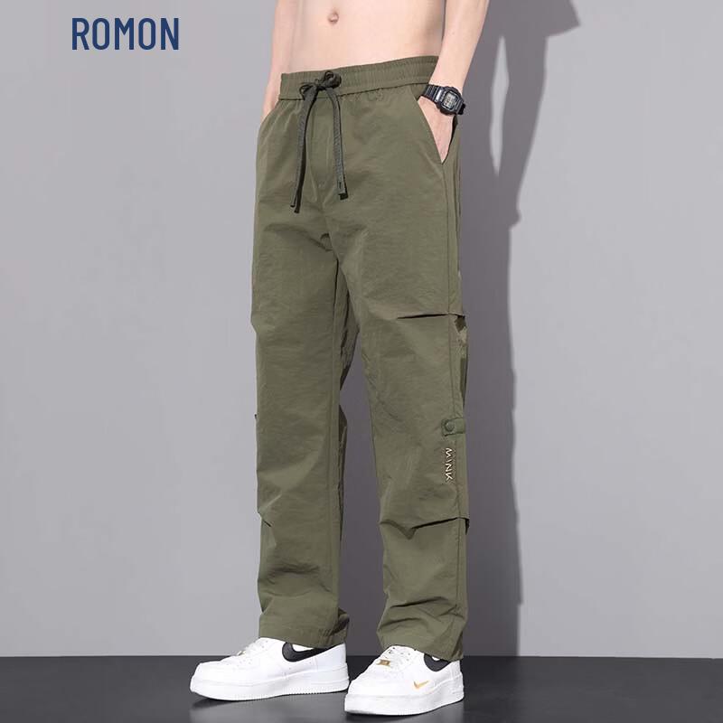 ROMON Men s Loose Fit Straight Leg Cargo Pants 3XL