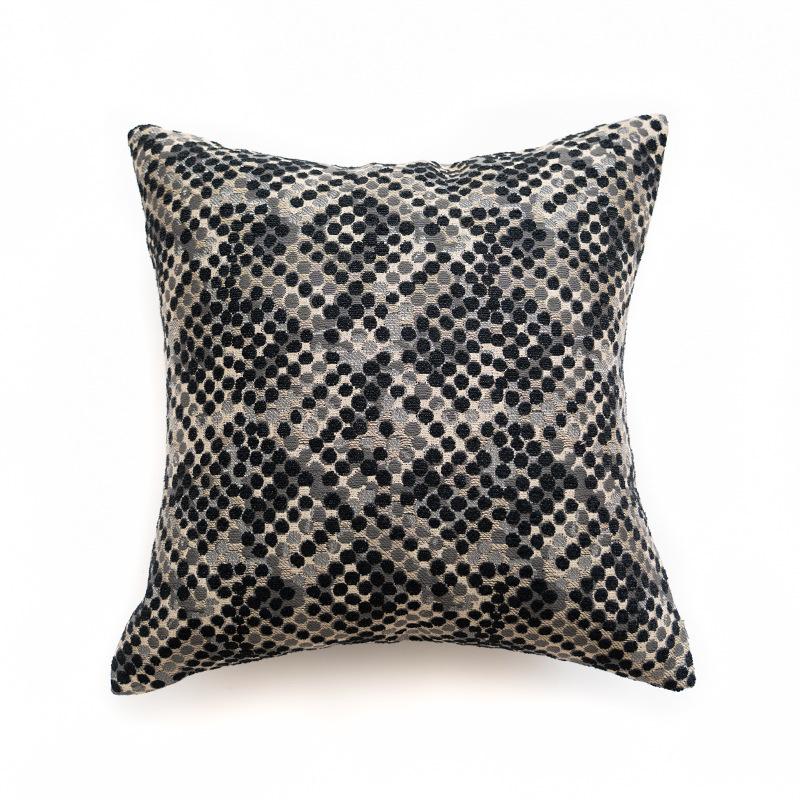 45x45cm Boho Black Striped Jacquard Pillow Cover Indian Ethnic Cushion Cover Sofa Bed Hotel Home Decor Throw Pillowcase