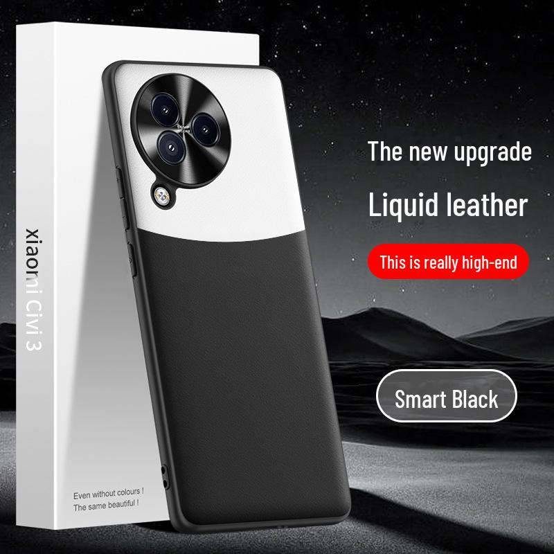 Anti-fall Liquid Leather Case for Xiaomi Civi3 Offers Protection Against Stains and Drops In One Sleek Piece.