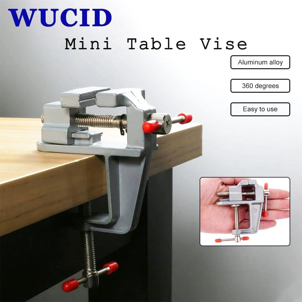 Mini Table Alloy Mini Table Craft Jewelry Clamp Repair Tool with Adjustable Jaw,Clamp On Table Bench Vise Mini Tool