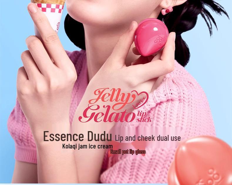 Colorkey Ice Cream Lip & Cheek Tint: Low Saturation Gloss for Bright, Plump Lips