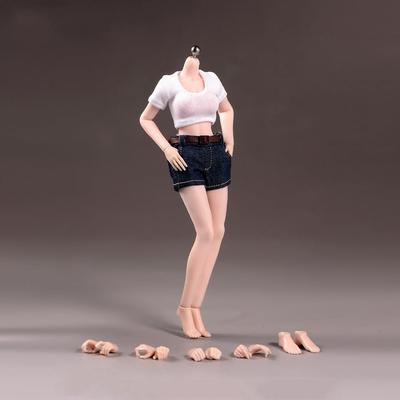 Scale Female Super Flexible 22 Joints Seamless Female Body Micro Beauty Action Detachable Feet Suitable for Hobby Collection 1/12 Body, 6.inch