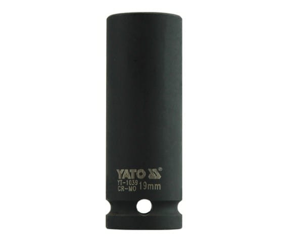 Yato 1/2" Long Impact Socket 6-Point 19Mm