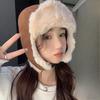 Women's Hats with Velvet Thickened Heating Electric Bike Outdoor Cycling Ear Protection Windproof Cold Northeast Lei Feng Hat Men