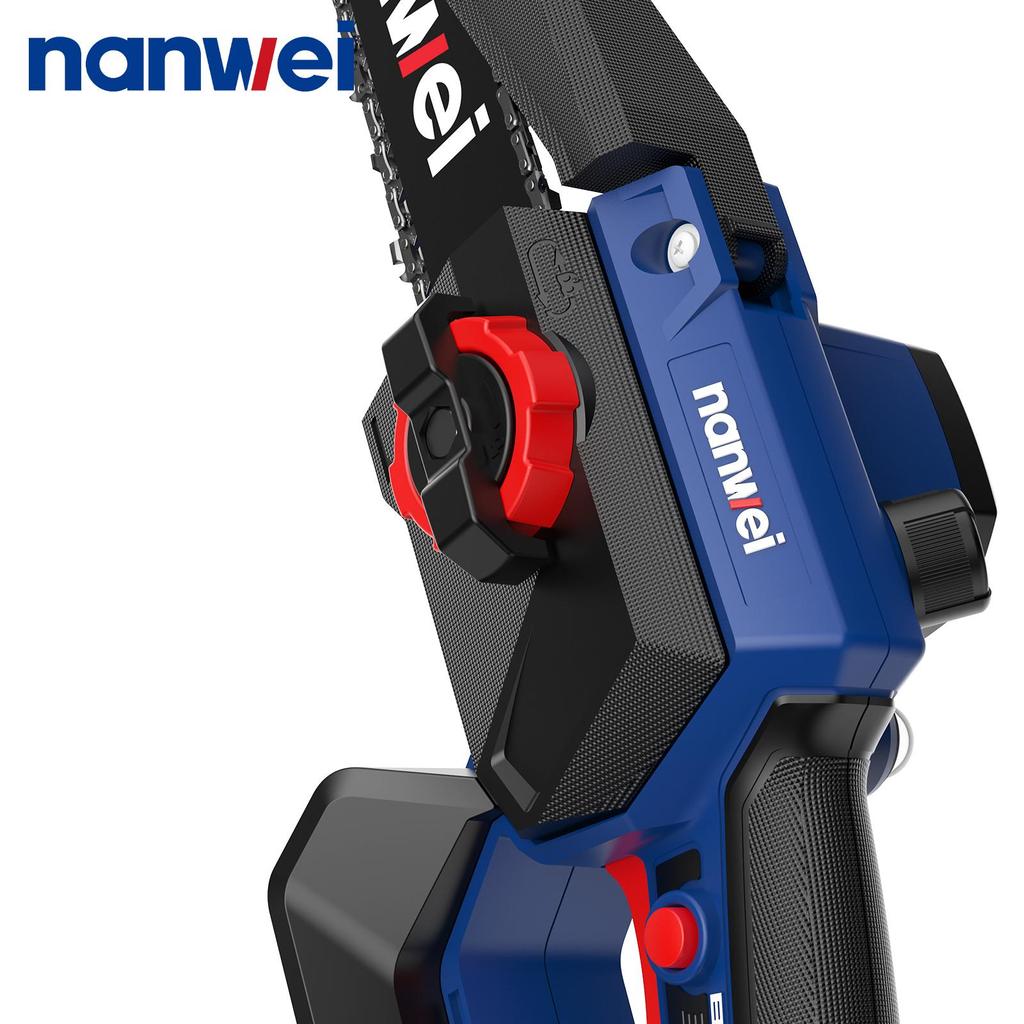 NANWEI 10-inch electric chain saw 6500 rpm, Speed 9 m/s,Manual  pressing