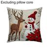 1pc Pillow Case 45*45cm Xmas Navidad Gifts New Year Gifts Flat Printing 2D Throw Pillow Covers 2026 Cushion Cover Christmas