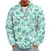 Men's Casual Knit Long Sleeve Pullover with Stand Collar and Ribbed Cuffs