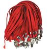 100 Pcs Lanyard with Clip Safety Lanyards Flat Neck Lanyard Neck Straps Black Lanyards for School Activity Classroom