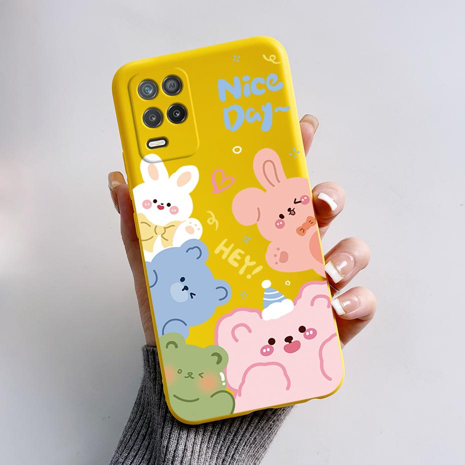 For Realme Narzo 30 5G Case Narzo30 RMX3242 Silicone TPU Cartoon Soft Phone Case For Ralme Narzo 30 5G Cover Coque Bumper Fundas