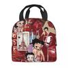 B-Bettys Boops Insulated Lunch Bag Food Container Portable Cooler Thermal Lunch Boxes For School Office