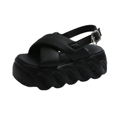 Mode Zehentrenner Damen Hausschuhe Super High Heels Plateau Schuhe Bequeme Gummi Keilschuhe für Damen Sandalen Sommerschuhe Frau