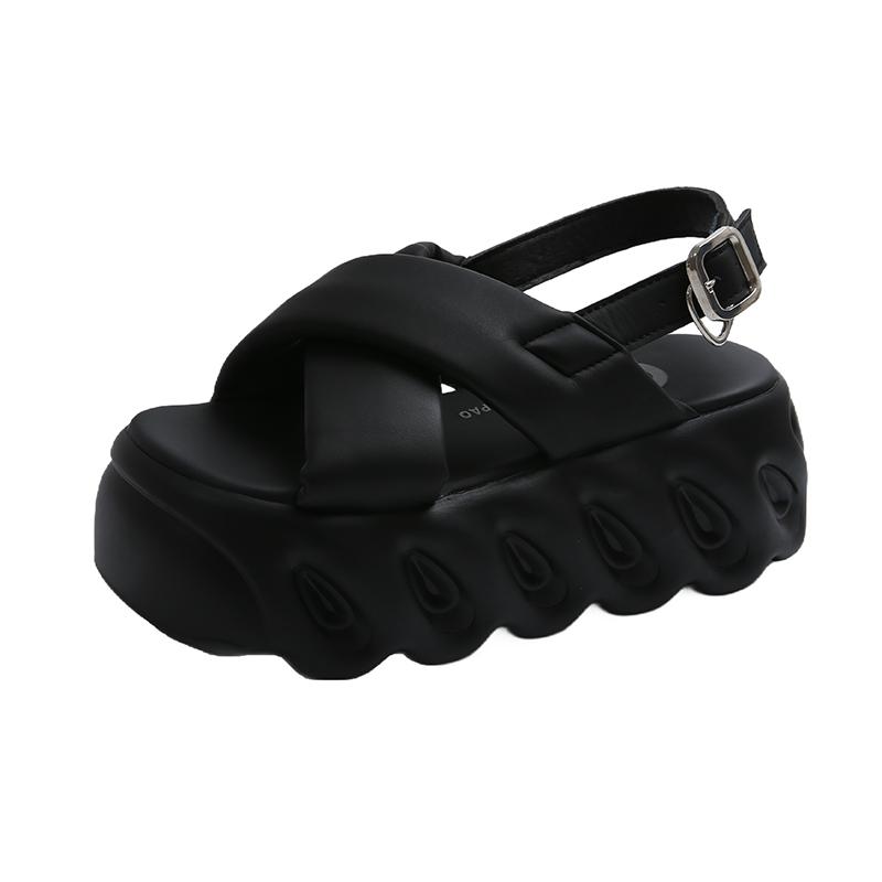 Fashion Flip Flops Women Slippers Super High Heels Platform Shoes Comfortable Rubber Wedges Shoes for Women Sandals Summer Shoes Woman