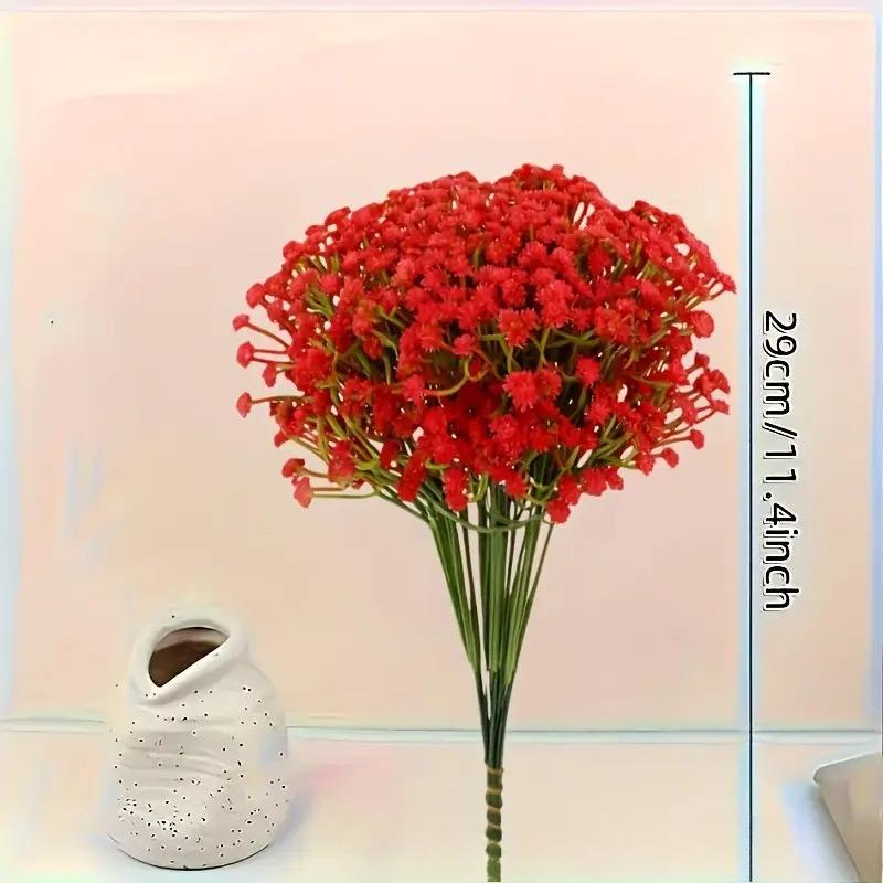 20 Mazzi di Fiori Rosa e Bianchi, Fiori Artificiali al Tatto Realistico, Centrotavola per Anniversari, Matrimoni, Fidanzamenti, Hotel, Giardini
