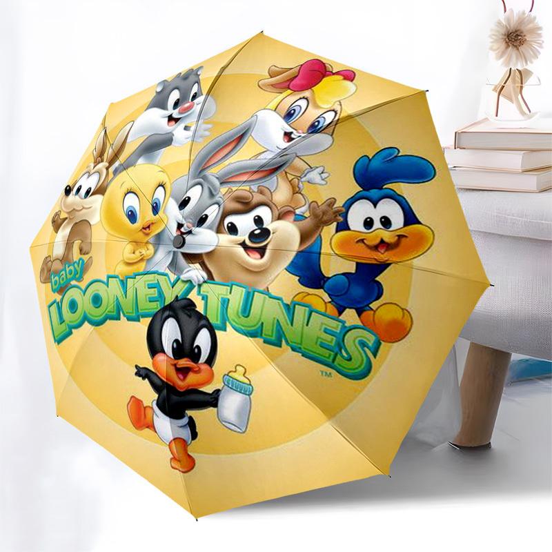 1pc Looney Tunes Umbrella with Plastic Handle,Cartoon Pattern,Suitable for All Seasons Multi-functional Umbrella401