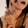 Dark Skull Ring Set Punk Spider Serpentine Ring Set Halloween