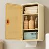 Bathroom Home Creative Wall Mounted Non Perforated Tissue Storage Box Open Door Tissue Box Transparent Wall Mounted Paper Box