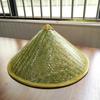 Chinese Retro Bamboo Rattan Fisherman Hat Handmade Weave Straw Bucket Hat Tourism Rain Dance Props Cone Fishing Sunshade Hat