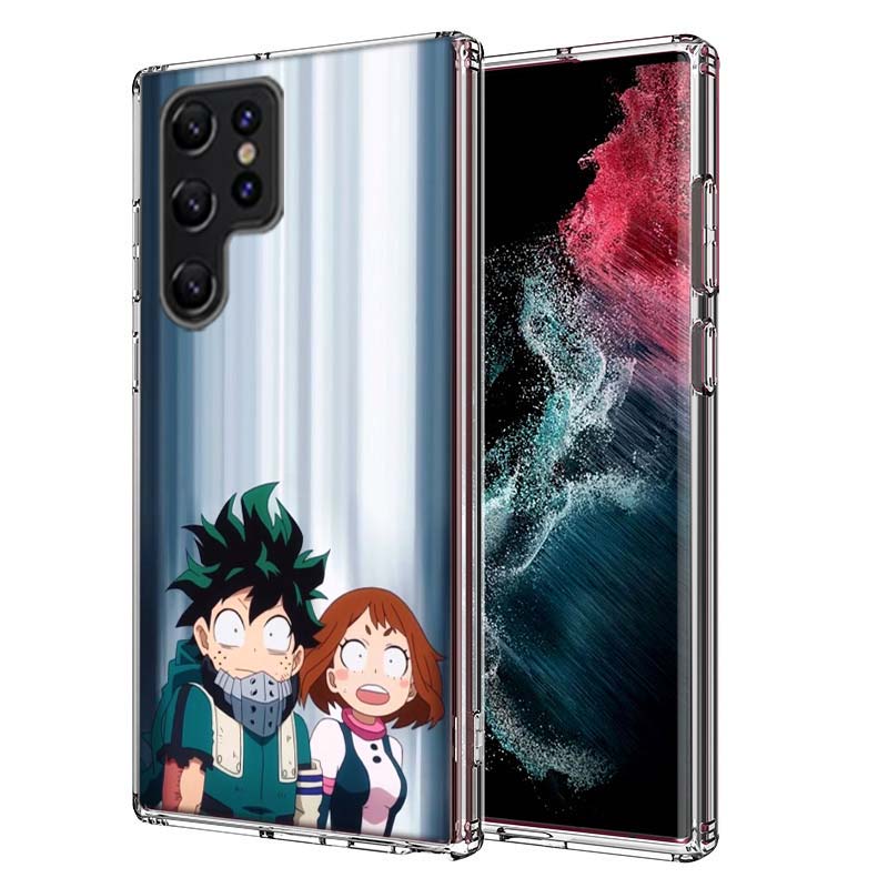 1pc Ochako Uraraka Capa Phone Case For Samsung S26 Ultra S25 Edge Galaxy S23 S21 S20 S24 FE S22 S10 Plus Cover Clear TPU Shell C