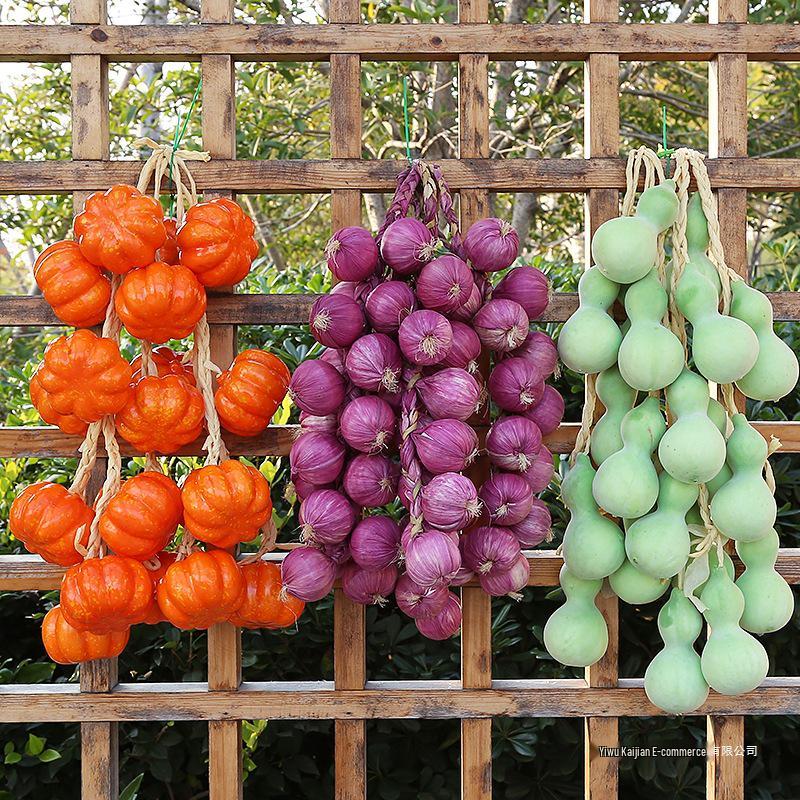 Farmhouse Veggie & Fruit Skewers with Corn, Chili, Garlic, and Peanuts - Perfect for Restaurant Decor