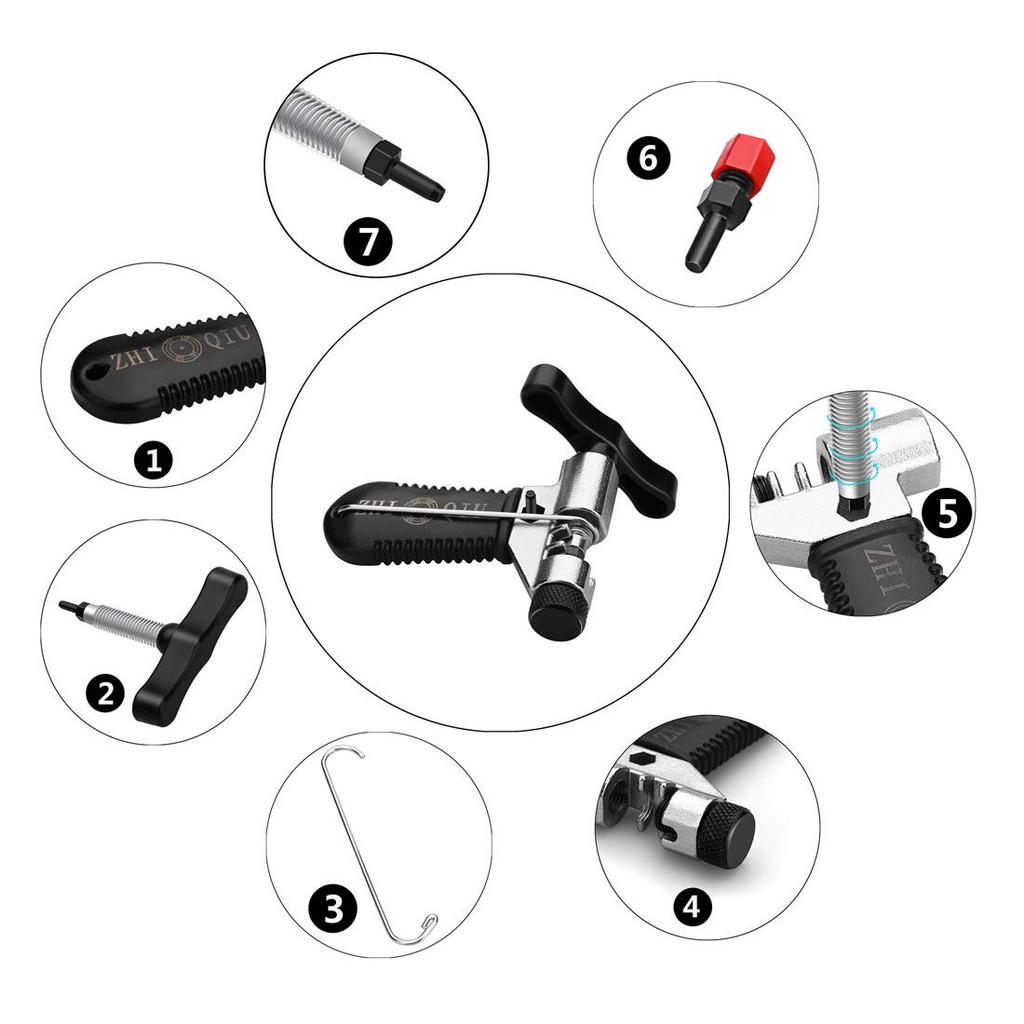 ZHIQIU Chain Cutter Bicycle Repair Tool [1-11 Speed Compatible]