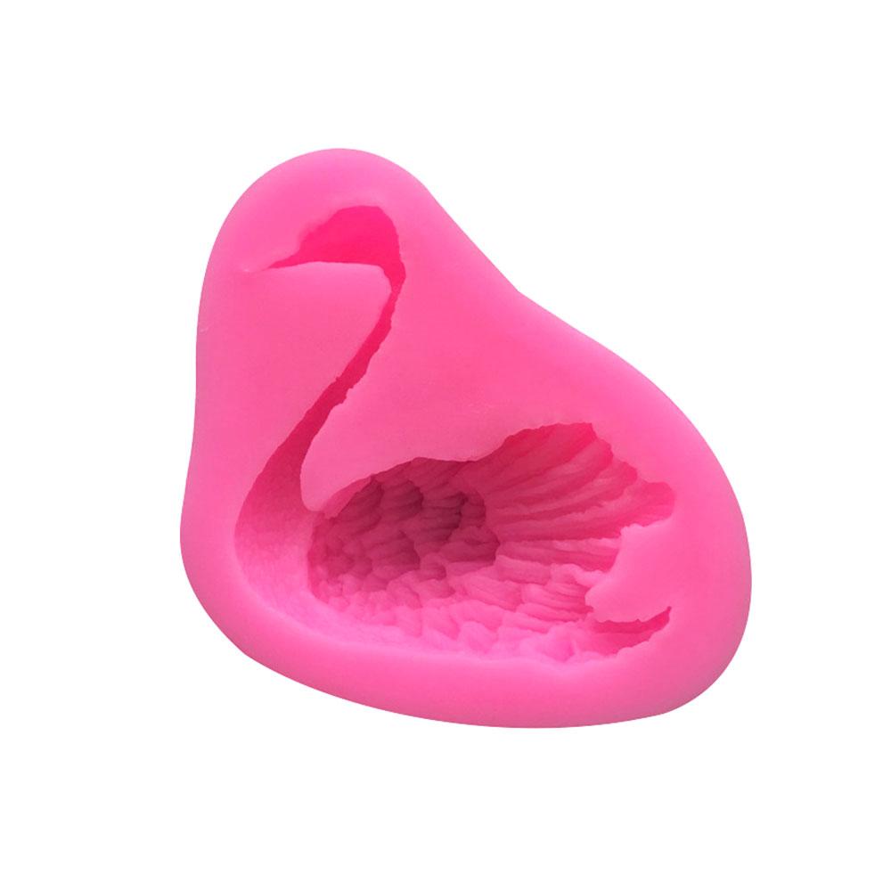 Silicone World Swan Shaped Silicone Mold Sugar Flipping Chocolate Cake Mold DIY Handmade Soap Decoration Tools Baking Mold