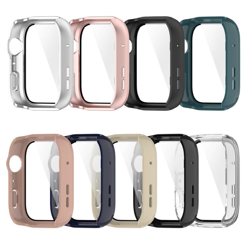 Scratch Resistant Case Skin For Watch Fit 4 Waterproof Screen Protector Shell Smartwatch Housing PC Glass Antidust Cover
