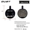 DUST Semi-Metallic Resin Disc Brake Pads for M446 E3 M355 Mountain Bikes