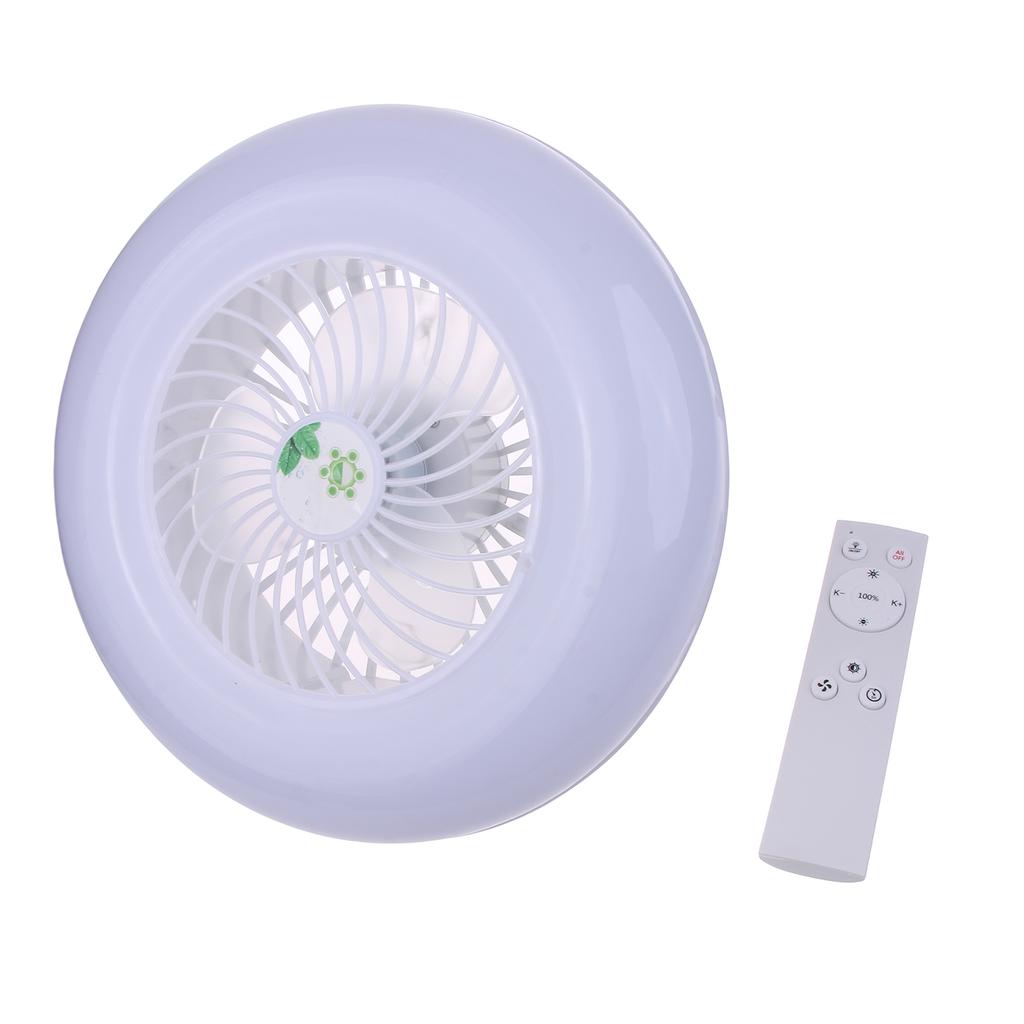 E27 LED Ceiling Fan Lamp 1-Gear Speed Cooling Fan Light with Remote Control Electric Cooler Adjustable Color Temperature