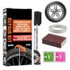 Wheel Rim Repair Kit Black Automobile Alloy Wheel Rims Scratch Remover Pen Wheel Restoration Supplies Car Alloy Wheel Repair