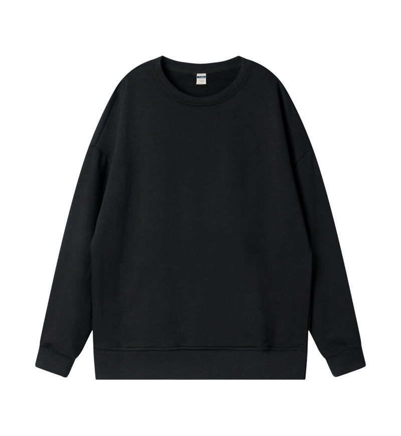 360G Terry Loop Drop-Shoulder Sweatshirt Women's Fall Winter Casual Loose-Fit 3D Silhouette Couple's Top Fashion Basic Women's Sweatshirt
