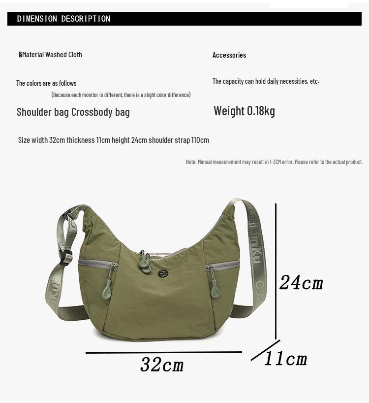 Xipeng Damenmode Croissant Crossbody Mondtasche