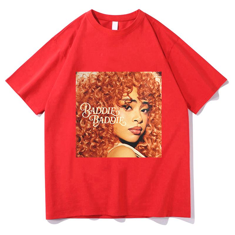 

Ice Spice Baddie Baddie Fashion T-shirt Cotton Short Sleeve Casual Unisex Streetwear Unisex/Women Tshirts Print Pure Cotton Clothes S