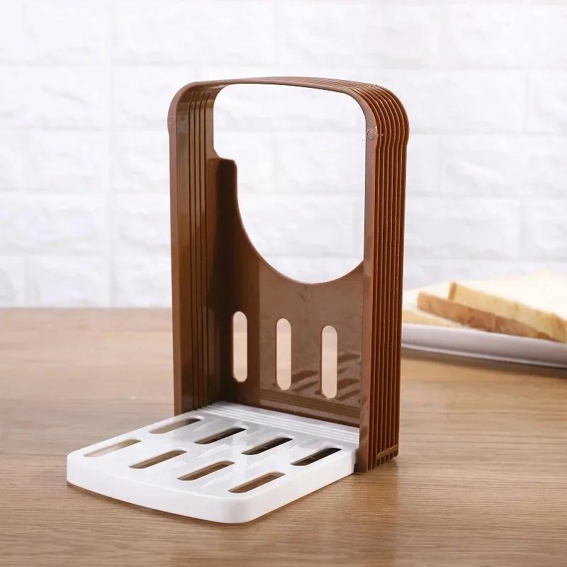 

1Pc Toast Brood Slicer Rvs Broodmes Bakken Gereedschap Bakken Mes 4 Modus Aanpassing Slicer Handig Slicer kitchen tools шоколадный