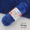 Chenille Golden Velvet Yarn - All-Polyester Glossy Crochet Yarn for Shoes