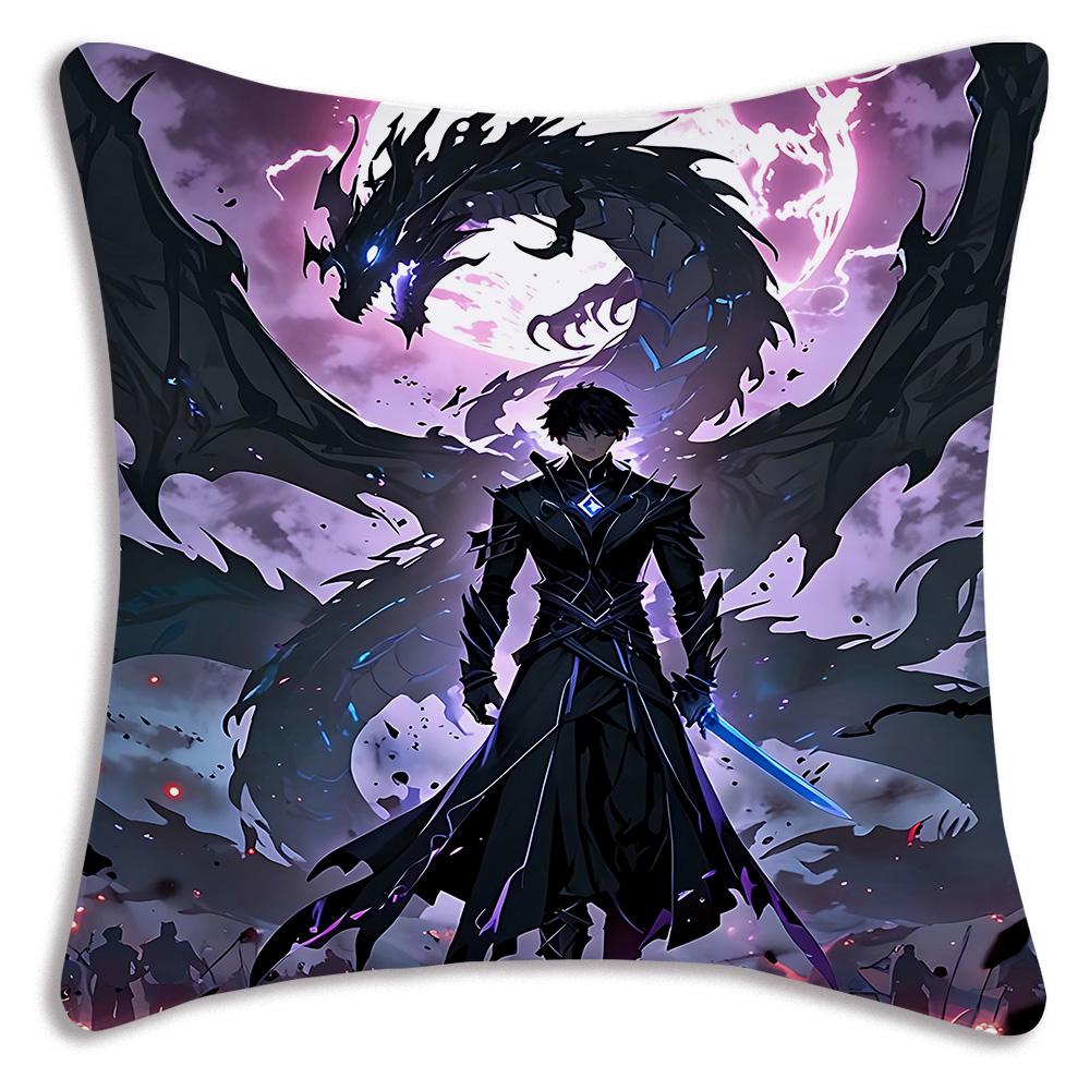 Cartoon Cool Solo For Levelings Pillow Covers Cartoon Sofa Decorative Home Double-sided Printing Short Plush Cute Cushion Cover
